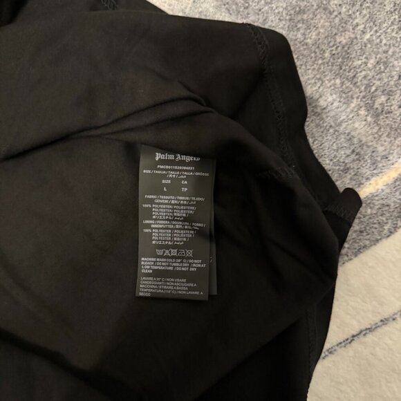 Palm Angels Black Oversized Logo T-Shirt Size Large - Picture 3 of 4